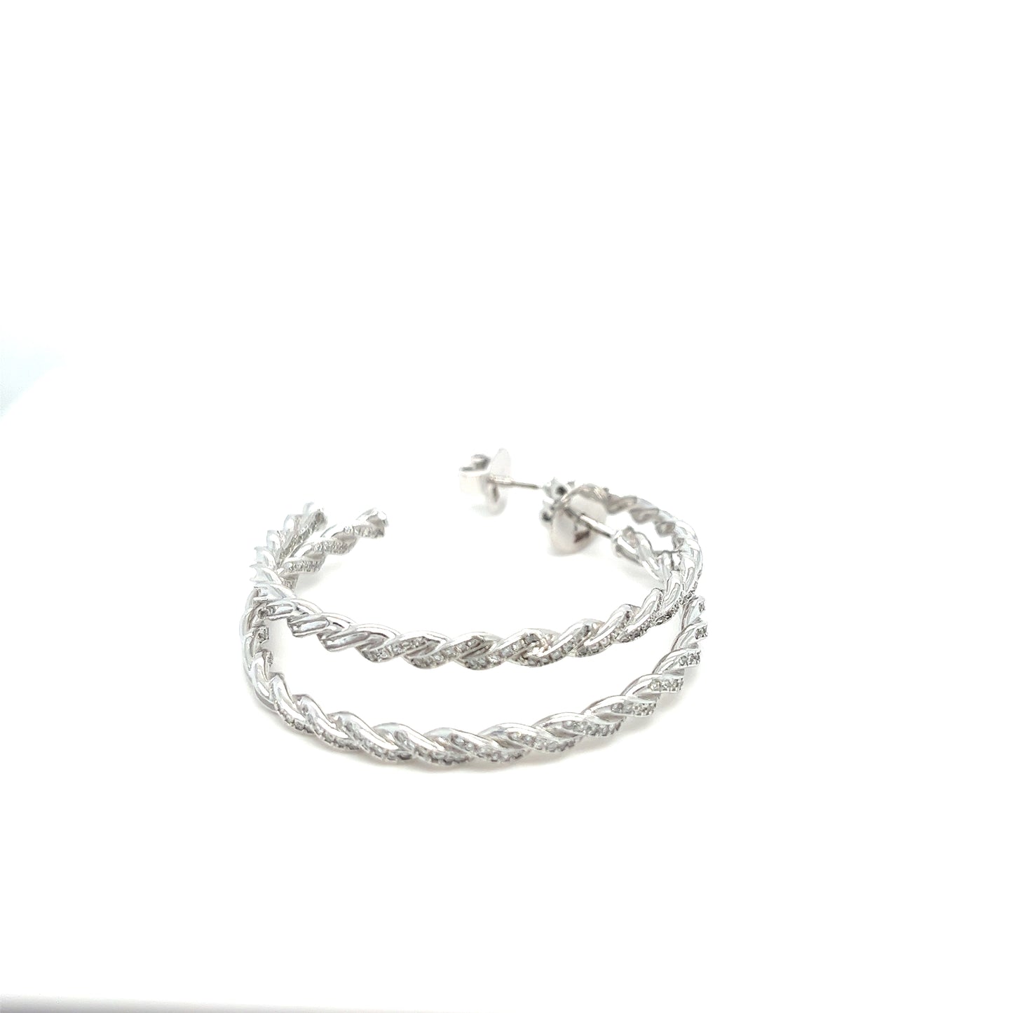 Twisted Rope Hoop Earrings