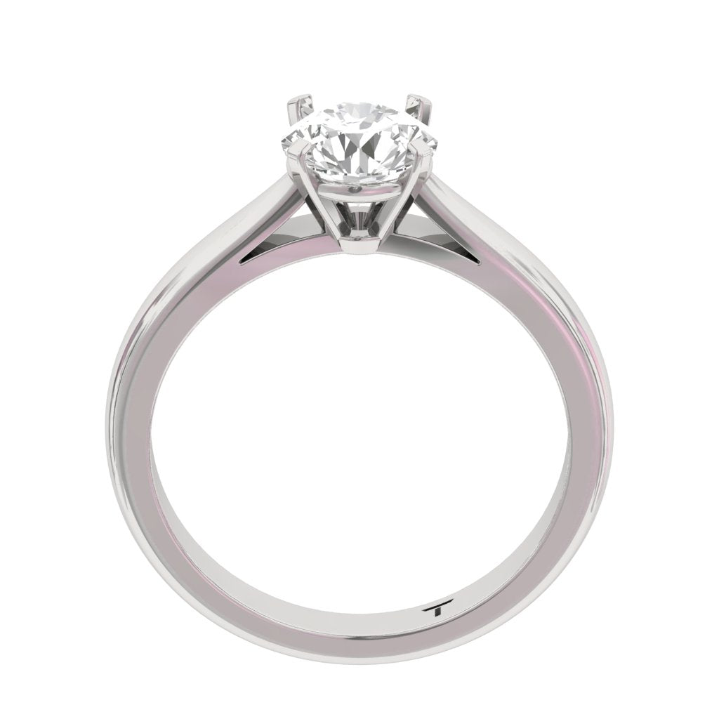 Solitaire Engagement  Ring  Round Center  TR004-RD