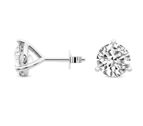 Martini Stud Earrings Round