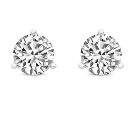 Martini Stud Earrings Round