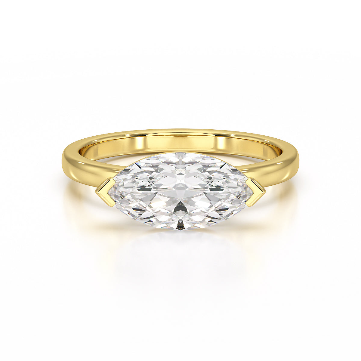 Solitaire Engagement Ring Marquise Center TR028