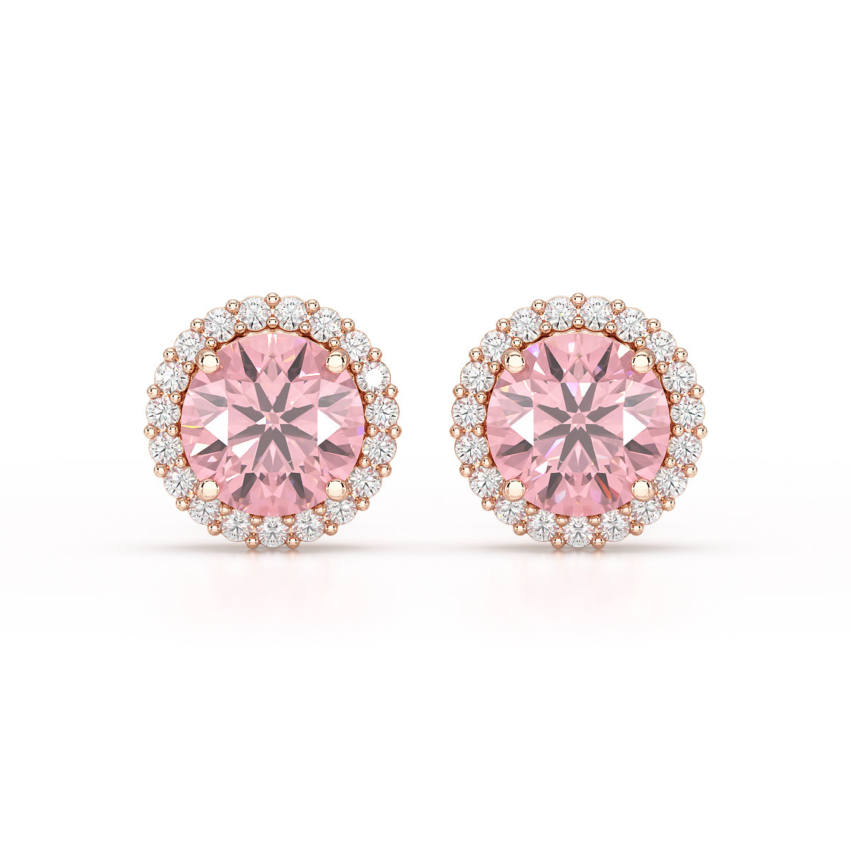 Fancy Pink Studs with Jacket TR074
