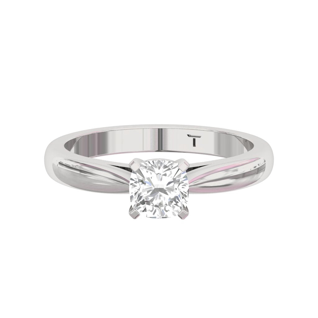 Solitaire Engagement  Ring  Cushion Center  TR004-CU
