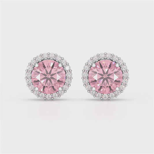 Fancy Pink Studs with Jacket TR074