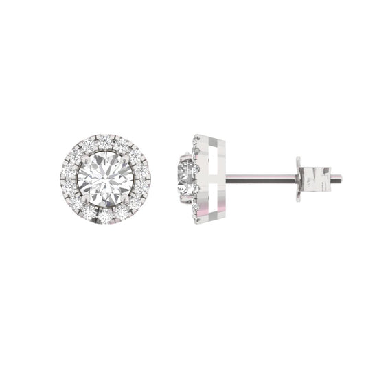 Halo Earring Round Center TR006-ER