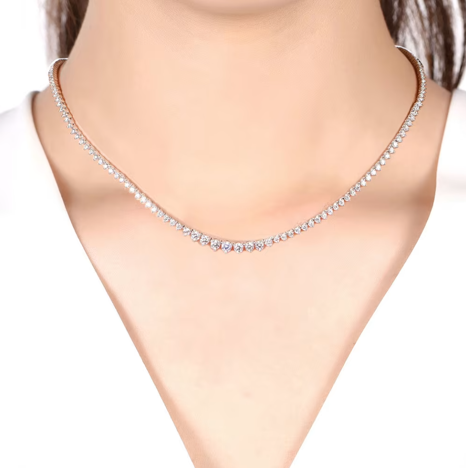 Lab diamond Tennis Necklaces