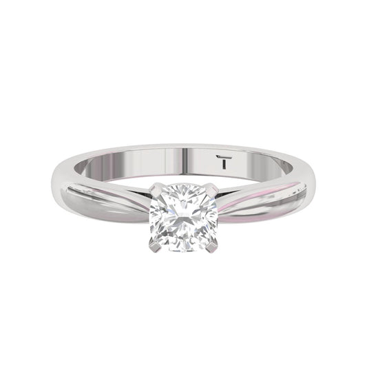 Solitaire Engagement  Ring  Cushion Center  TR004-CU